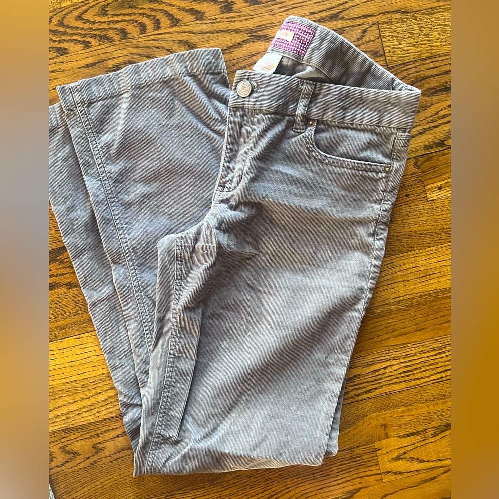 Jcrew grey bootcut corduroy pants